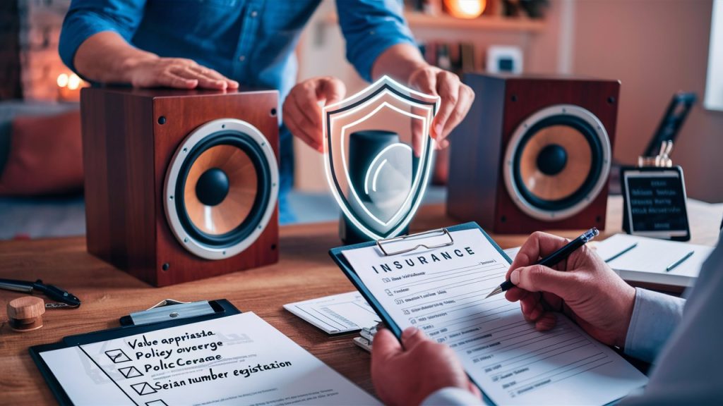 How to put speakers under insurance